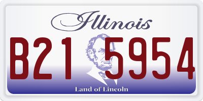 IL license plate B215954