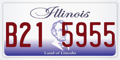 IL license plate B215955