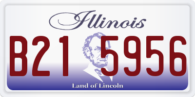 IL license plate B215956