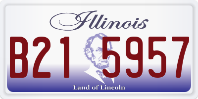 IL license plate B215957
