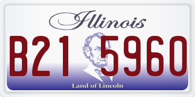 IL license plate B215960