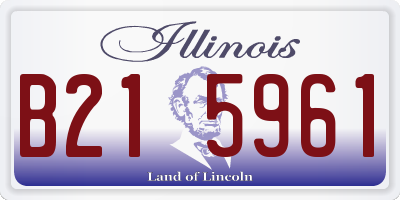 IL license plate B215961
