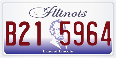IL license plate B215964