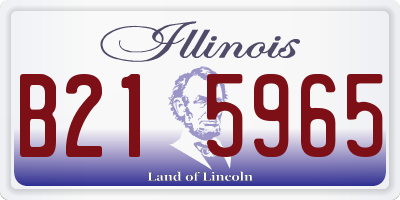 IL license plate B215965