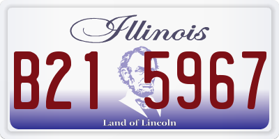 IL license plate B215967