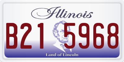 IL license plate B215968