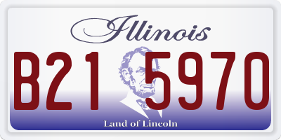IL license plate B215970