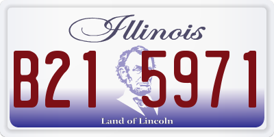 IL license plate B215971