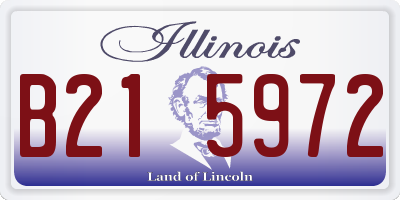 IL license plate B215972