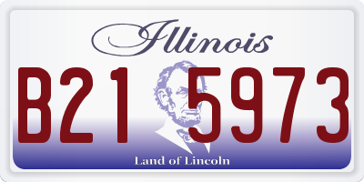 IL license plate B215973