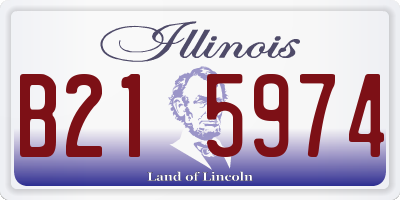 IL license plate B215974