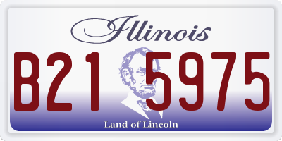 IL license plate B215975