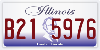 IL license plate B215976