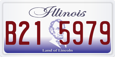 IL license plate B215979