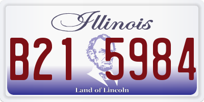 IL license plate B215984