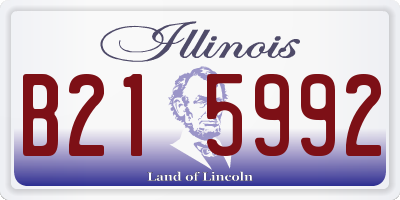 IL license plate B215992