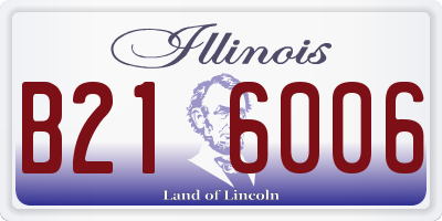 IL license plate B216006