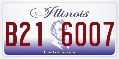 IL license plate B216007