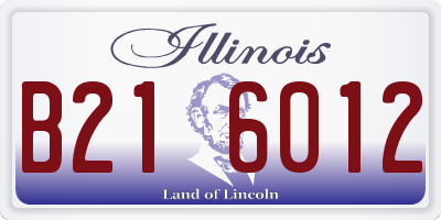 IL license plate B216012