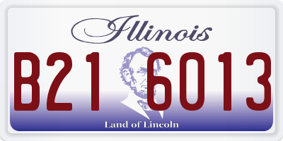 IL license plate B216013
