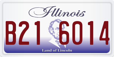 IL license plate B216014