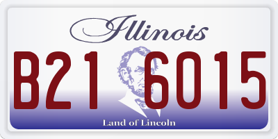 IL license plate B216015