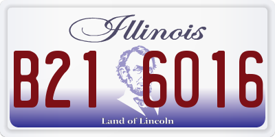 IL license plate B216016