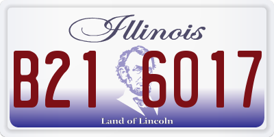 IL license plate B216017