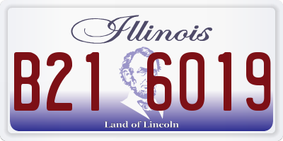 IL license plate B216019