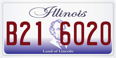 IL license plate B216020