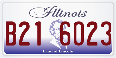IL license plate B216023