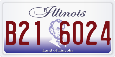 IL license plate B216024