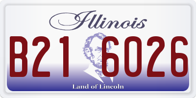IL license plate B216026