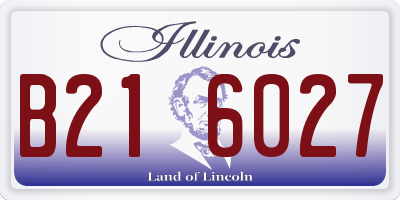 IL license plate B216027