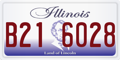 IL license plate B216028