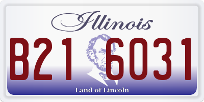 IL license plate B216031