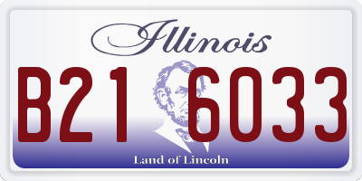 IL license plate B216033