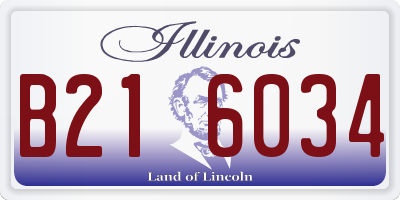IL license plate B216034
