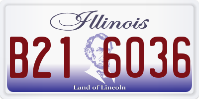 IL license plate B216036
