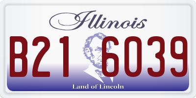 IL license plate B216039