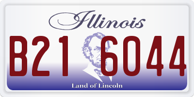 IL license plate B216044