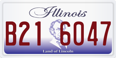 IL license plate B216047