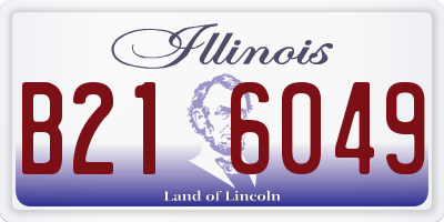 IL license plate B216049