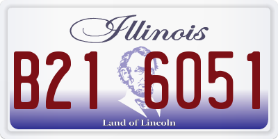 IL license plate B216051