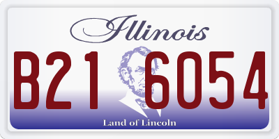 IL license plate B216054