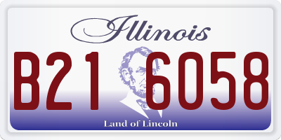 IL license plate B216058