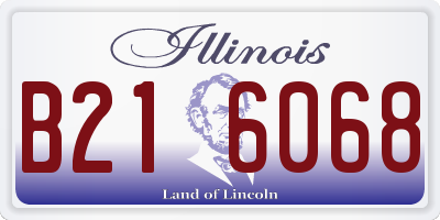IL license plate B216068