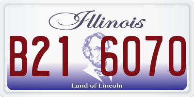 IL license plate B216070