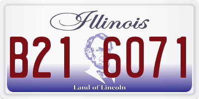 IL license plate B216071