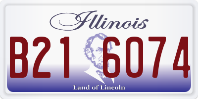 IL license plate B216074